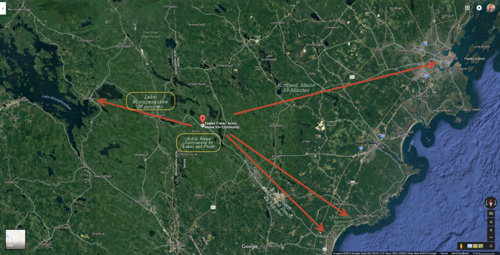 Acton Maine - Eagles Trace Map
